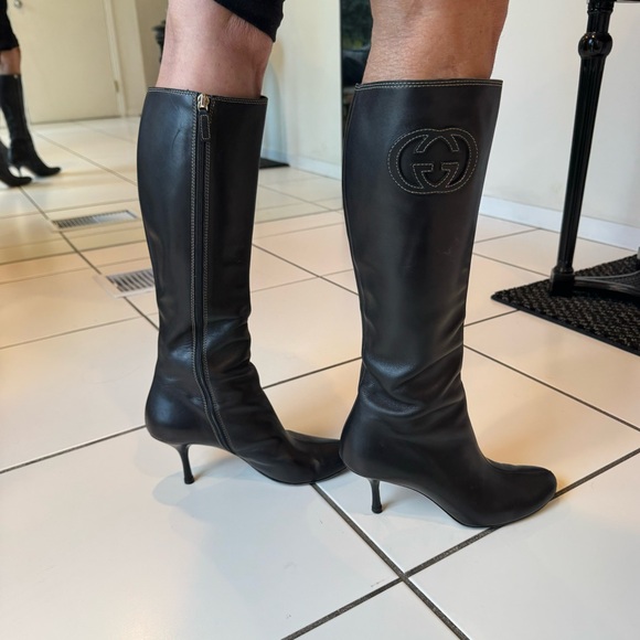 Gucci | Tall Leather Heeled Boots, 7 - Picture 7 of 7